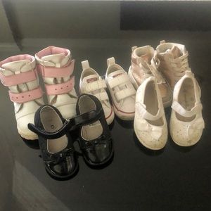 A set of baby girl shoes